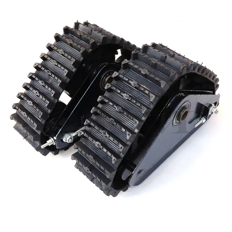 1 Pair Rubber Track Wheels Sets For ElectricATV UTV Buggy Snowmobile Quad Dirt Bike Tracks Assembly Sand Snow Track System