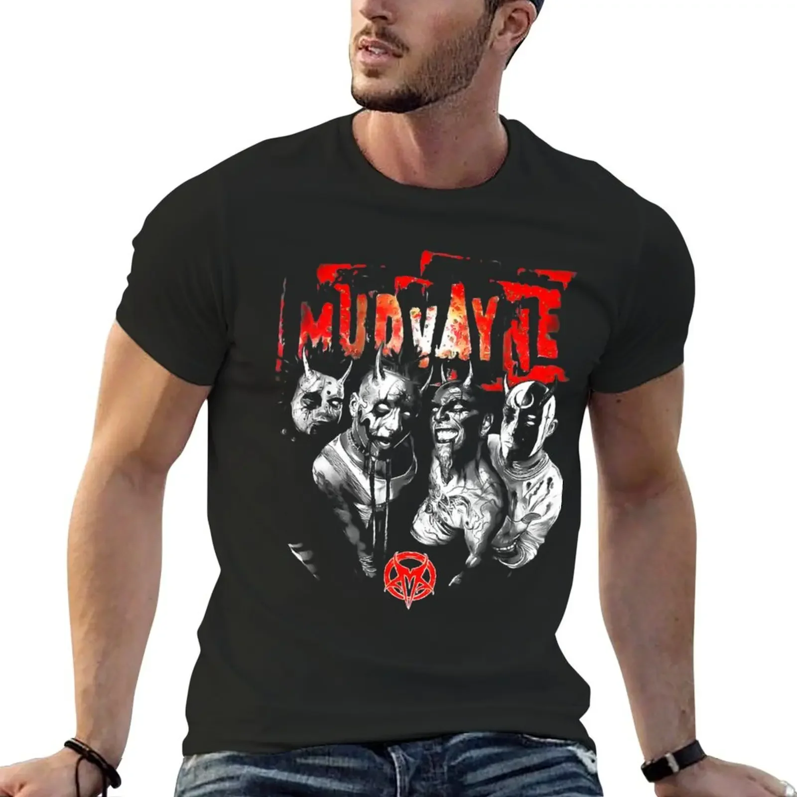 Mudvayne Merch Mutatis Classic T-Shirt sweat blue archive boys animal print man t shirt workout shirts for men