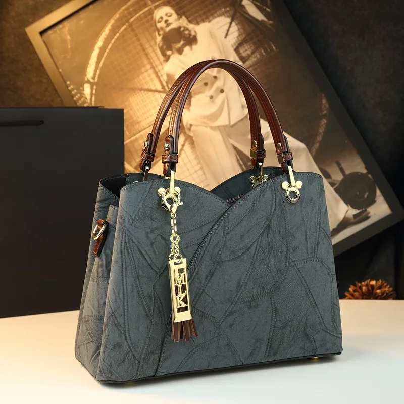 Advanced Chinese style handbag for women 2026 new style temperament commuting handbag with large capacity