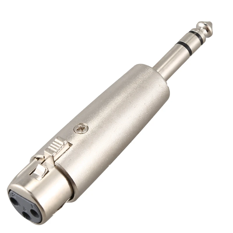 ABZW Новый XLR-мама 6,3 мм JACK LEAD PLUG Микрофон Патч-кабель-адаптер