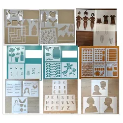 DIY 2023 Hot Sell Stencils Painting Scrapbook Coloring Embossing Album Decorative Paper Card Template A0126