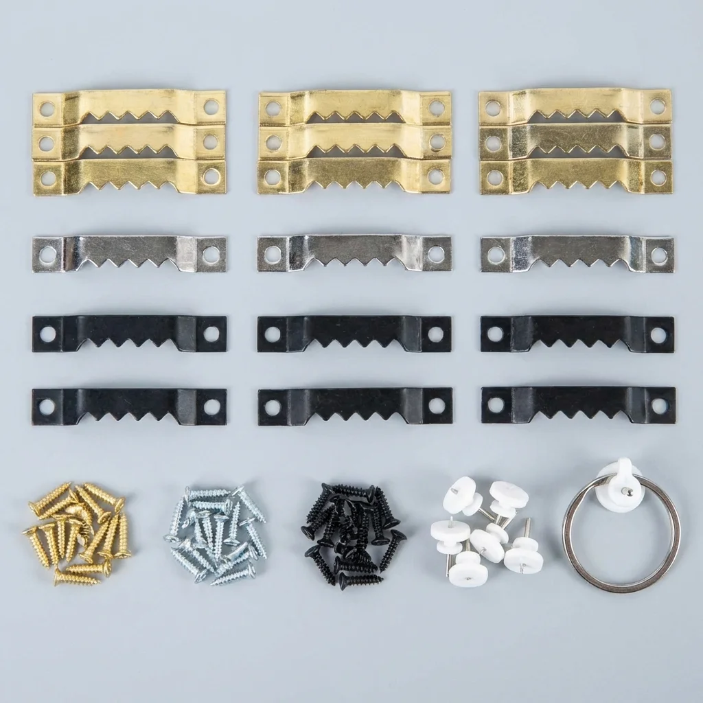 330Pcs medium triangular small hook/serrated small hook/non-marking nail combination