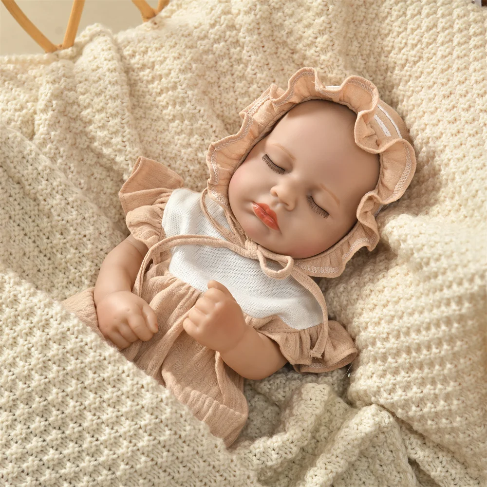 Reborn Puppenkleidung 16 Zoll 40cm Set Body Mütze Puppen Outfit Kleidung Zubehör Geschenk für Kinder zum Anziehen und Spielen Puppenzubehör Mini Puppe – Detail 6