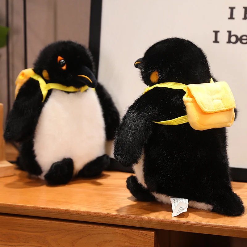 ぬいぐるみペンギンシミュレーションぬいぐるみ,カワイイバックパック,動物人形,家の装飾,子供のための誕生日プレゼント