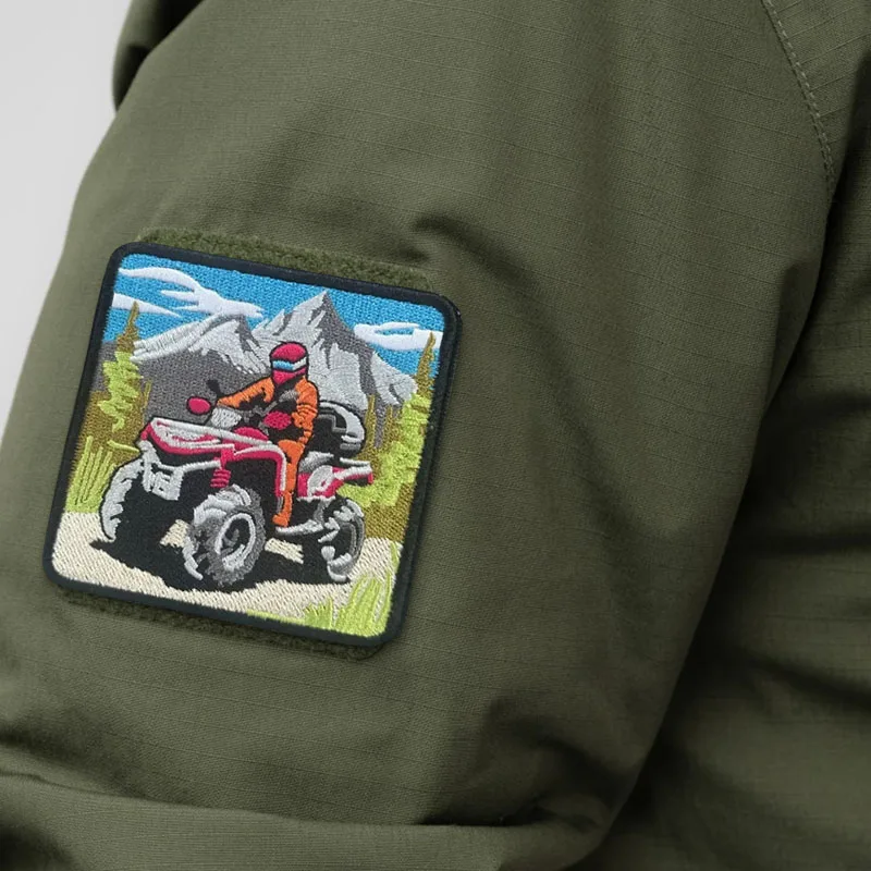 Parche táctico Super Quad Bike bordado – Insignia de moral con velcro - imagen 5