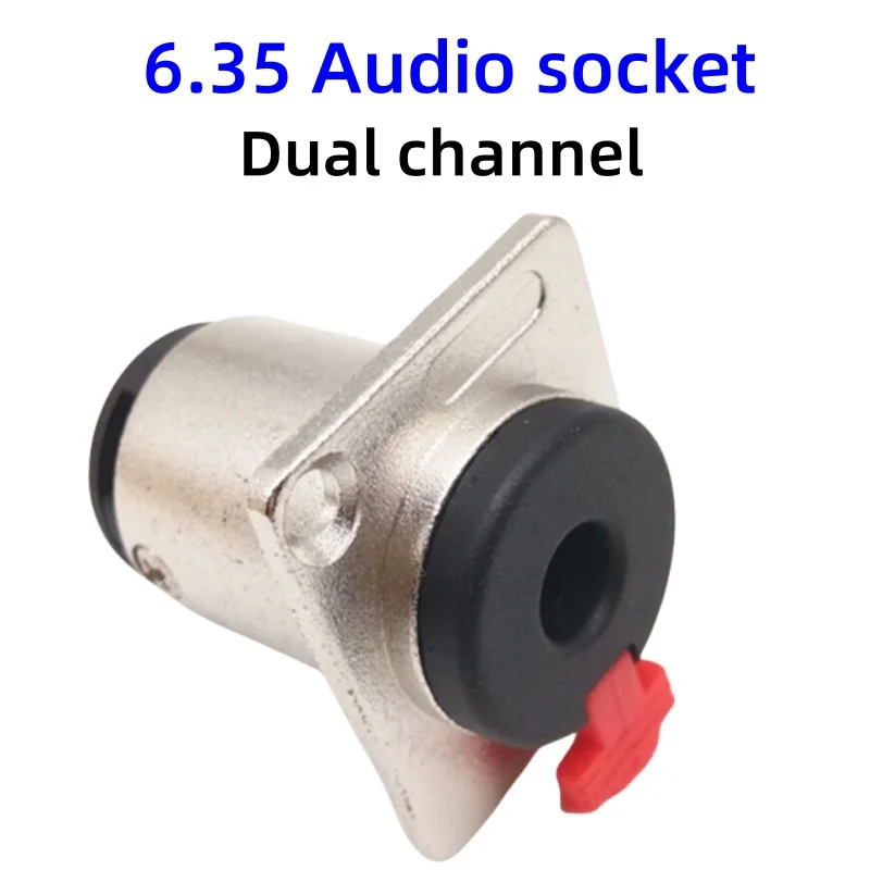 6.35MM female plug NJ3FC6 stereo vocal cord lock female plug welded 6.35 microphone KTV microphone plug