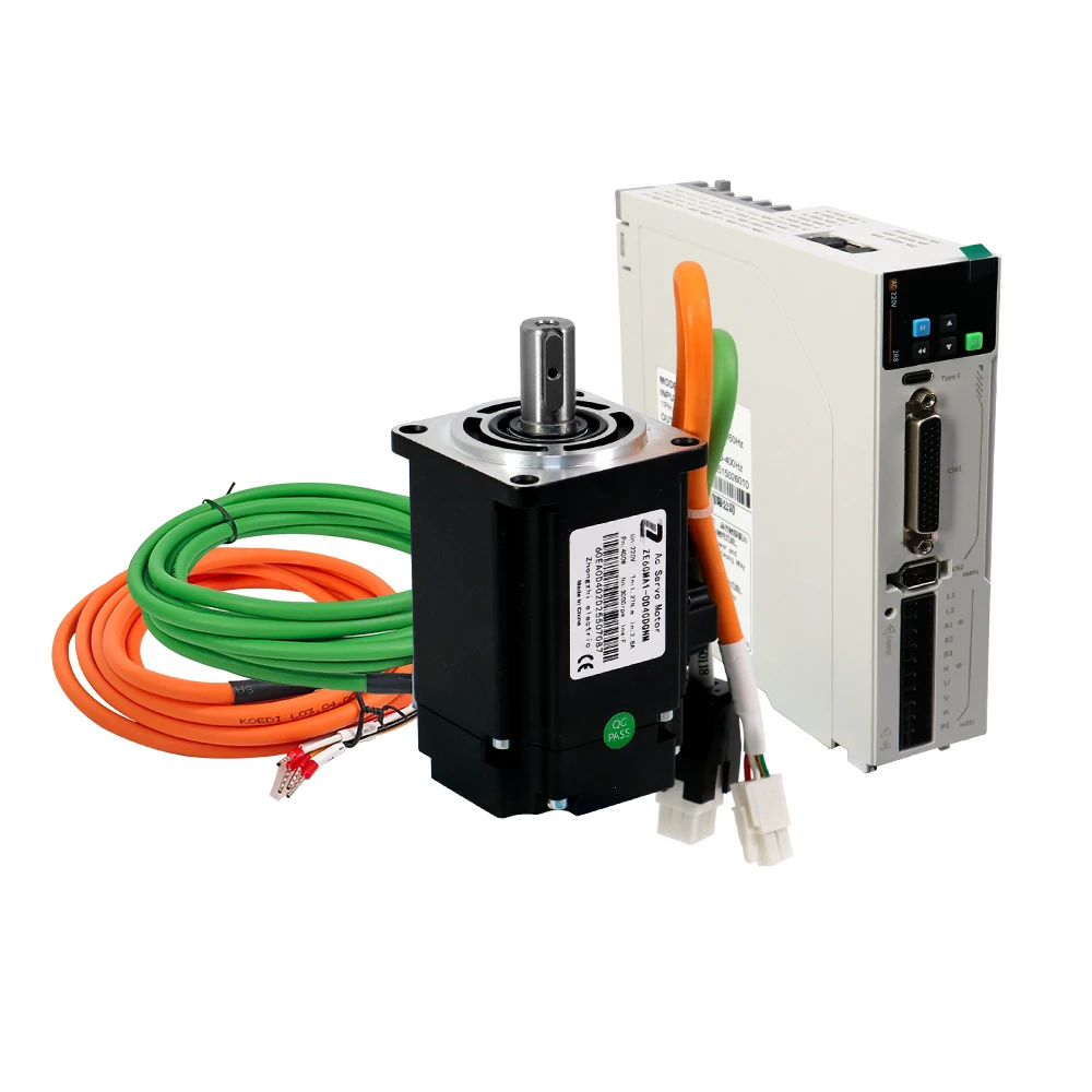 

HLTNC ZE Series 1000W Single-Phase AC Servo Motor Set 3000-6000RPM 4.8A 220V Flange Mount for CNC