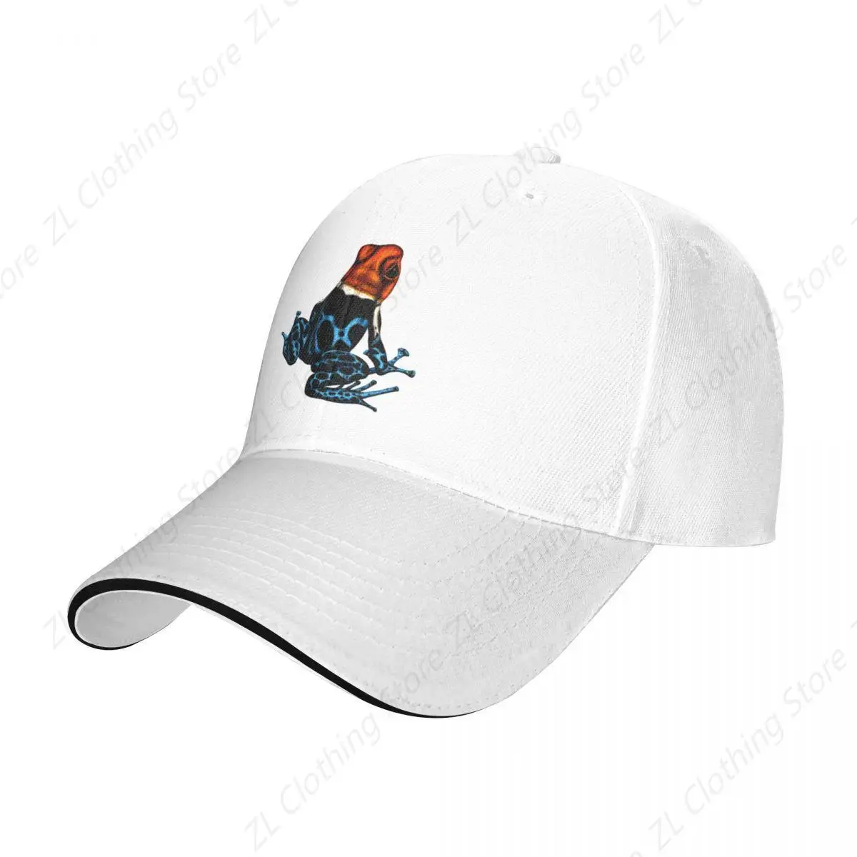 Red-headed poison dart frog Baseball Cap Fishing cap fashionable Vintage party Hat Baseball Men Women's