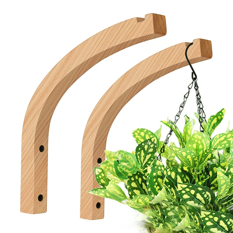 Solid wood creative hook wall porch coat hanger wooden hook indoor hole-free plant wood hook