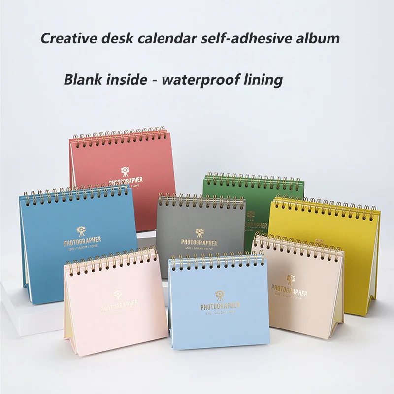 6 Inch -8 Inch Polaroid Photo Desk Calendar Self-Adhesive Album Diy Coil Album High Quality Handmade Album Scrapbook Card Book