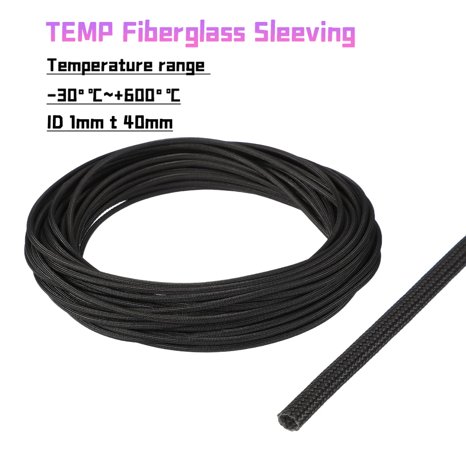 Cable Sleeve Braided - 600 ° C Wysokotemperaturowa Osłona z