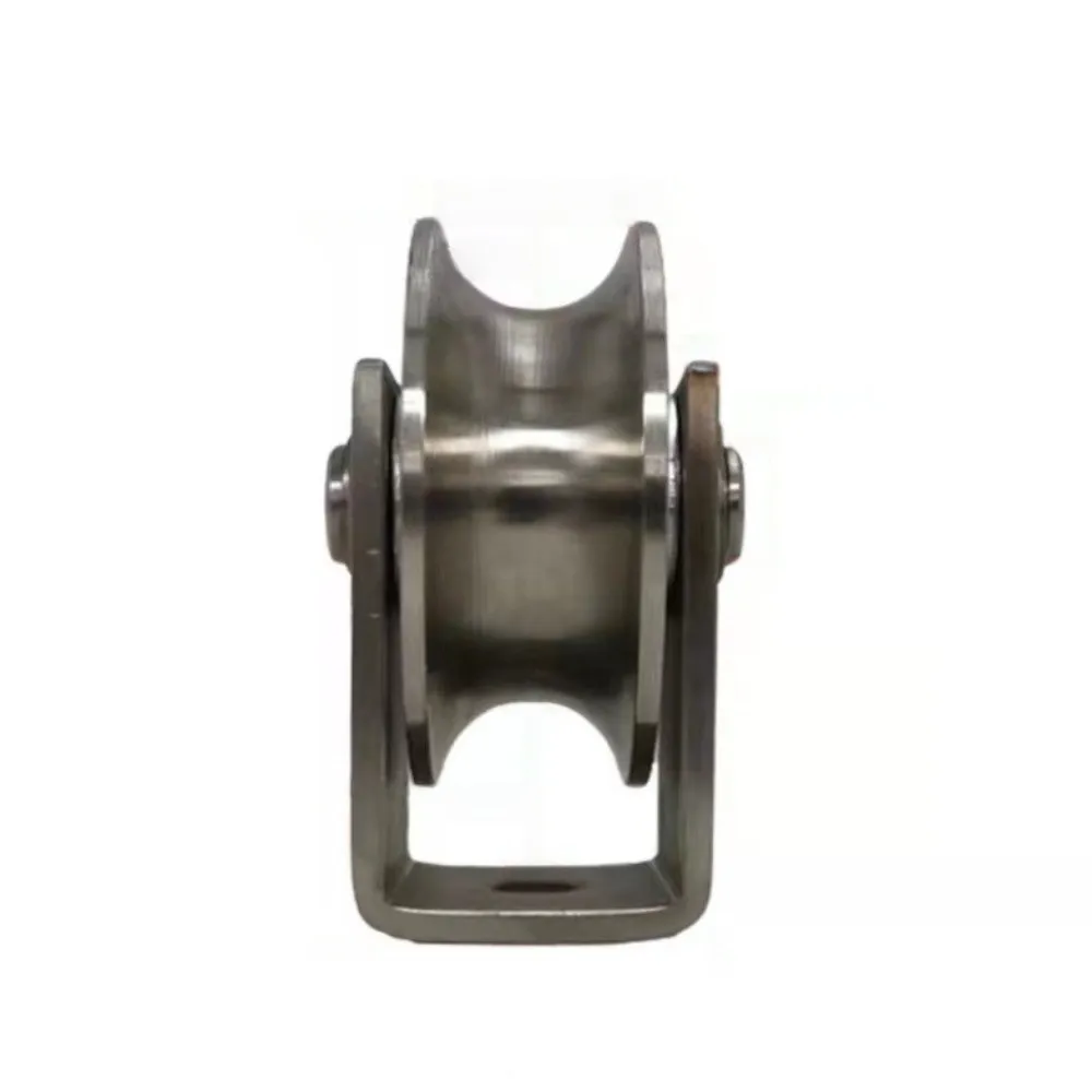 Zwaar uitgevoerde V-groefkatrol Corrosiebestendig Industriële kwaliteit V-schuifpoortrolwiel Eenvoudig te installeren Soepel rollen