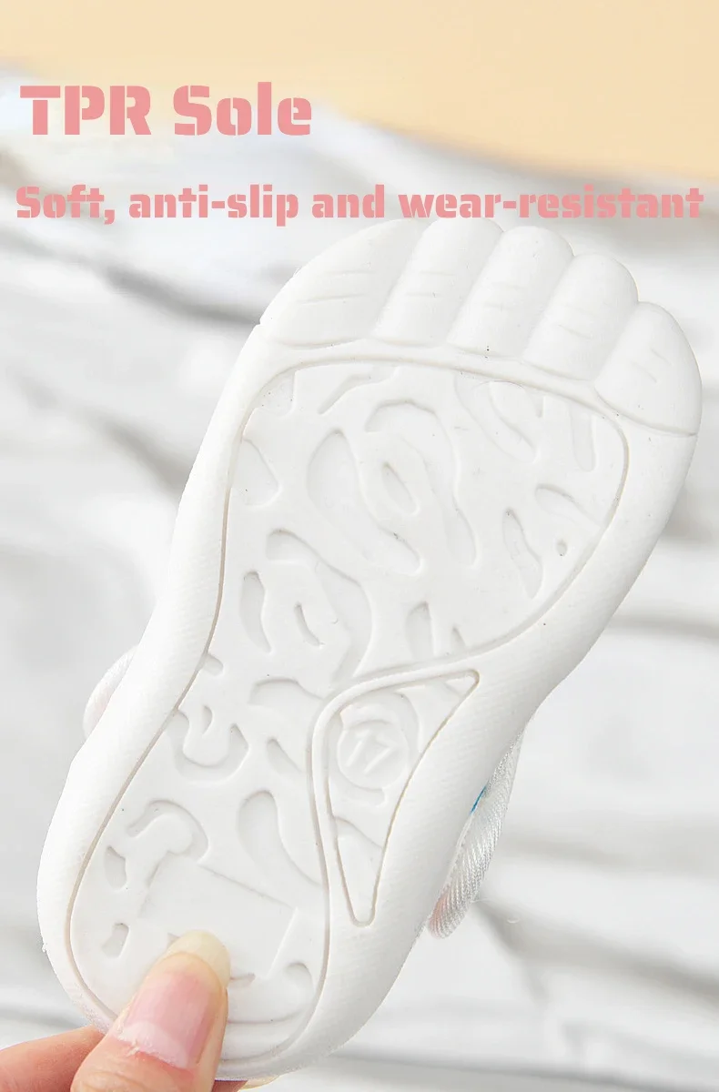 Neue Kleinkind-Babysandalen, atmungsaktives Luftnetz, niedliche Schuhe, 1–4 Jahre, rutschfeste, weiche Sohle, Lauflernschuhe für Kleinkinder, leicht, für den Sommer – Detail 7