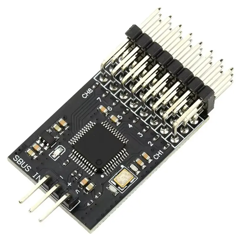 FEDI-SBUS To PWM Signal Converter PWM Signal Converter Module For Model Aircraft Remote Control Receiver Wide Voltage Input 3.3-
