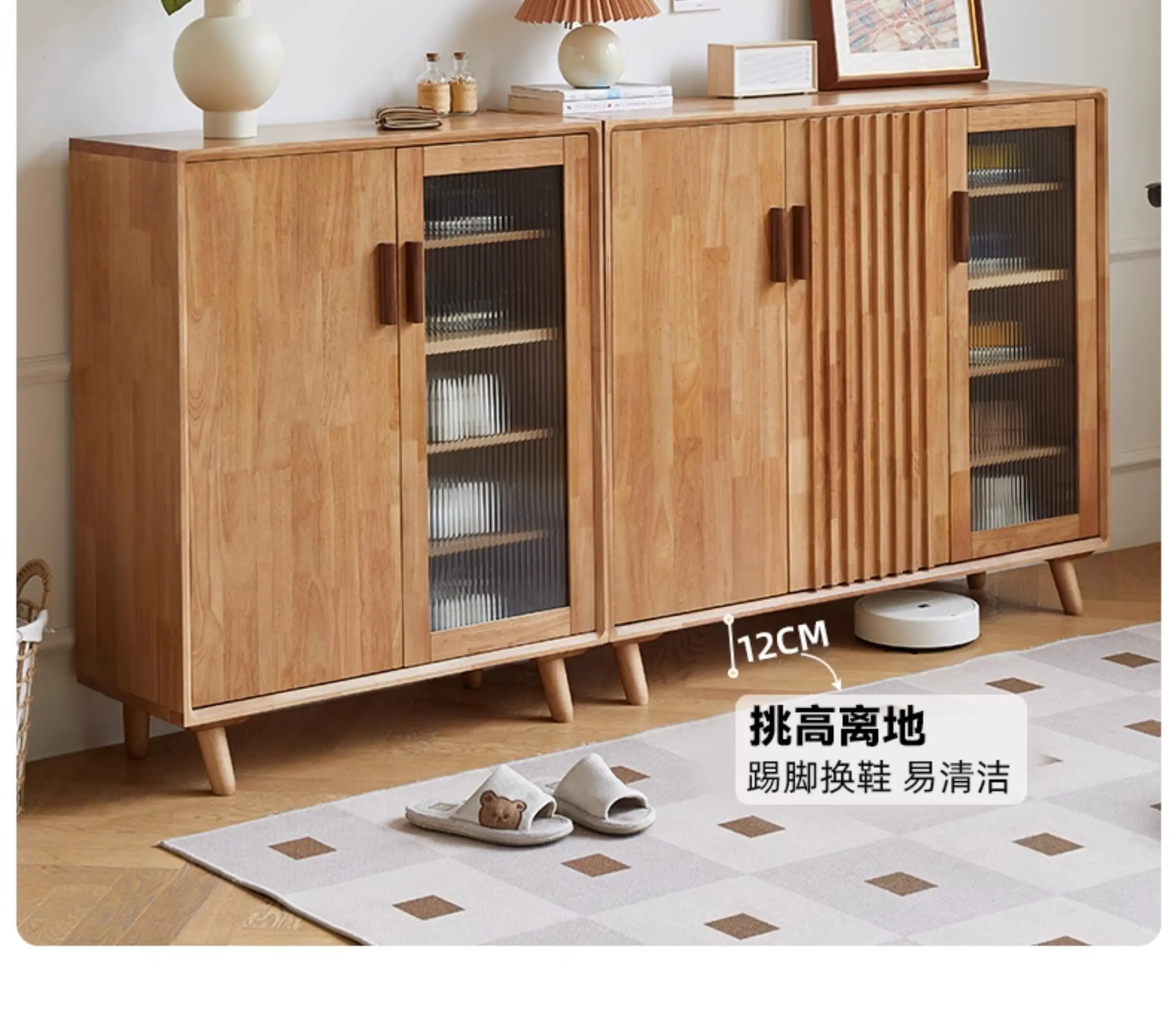 c13-Design Shoe Cabinet Drawer Strong Dustproof Space Saving Shoe Cabinet Storage Solid Wood Armario De Zapatos Furniture Home