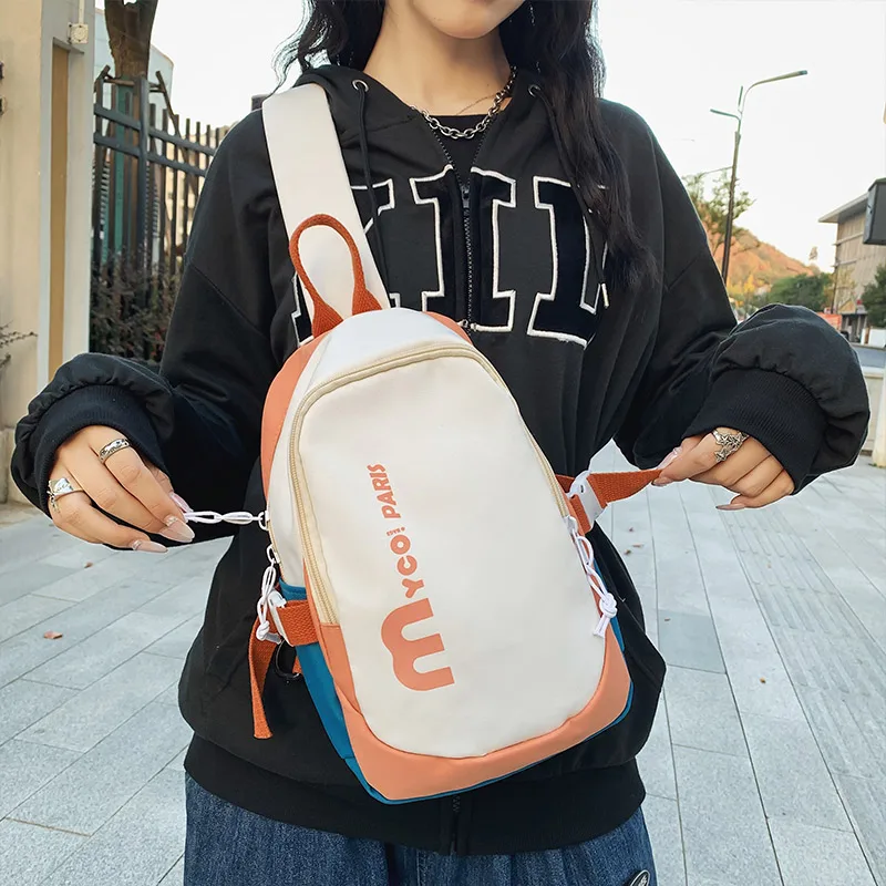 Crossbody Bag for Men That Can Hold Tablets for Sports and Fitness, Korean Style One-Shoulder Bag for Female Students, American Retro Mobile Phone Bag