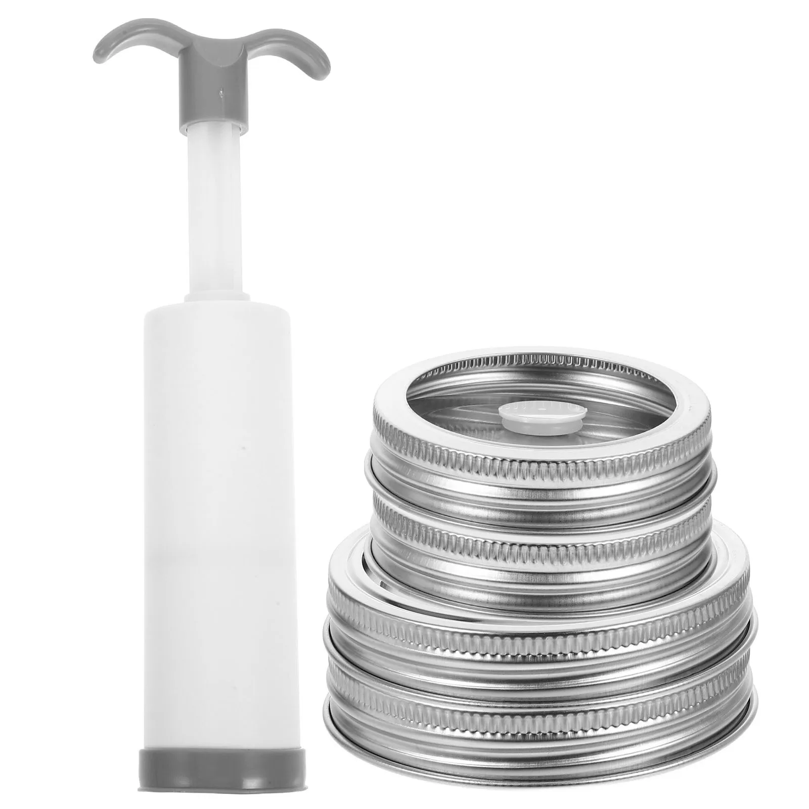 

Jar Vacuum Sealer Kit Stainless Steel 304 Vacuum Seal Lid for Mason Jars Food Freshness Preservation Canning Supplies
