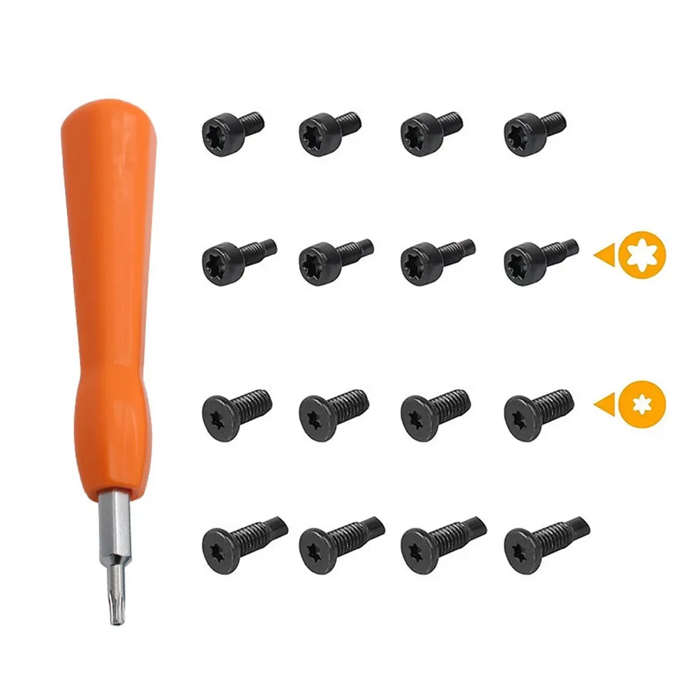 Kit de destornilladores para mejorar el hogar, útil edificio de seguridad a la moda, juego de tornillos, 17 Uds., negro, naranja, venta de moda