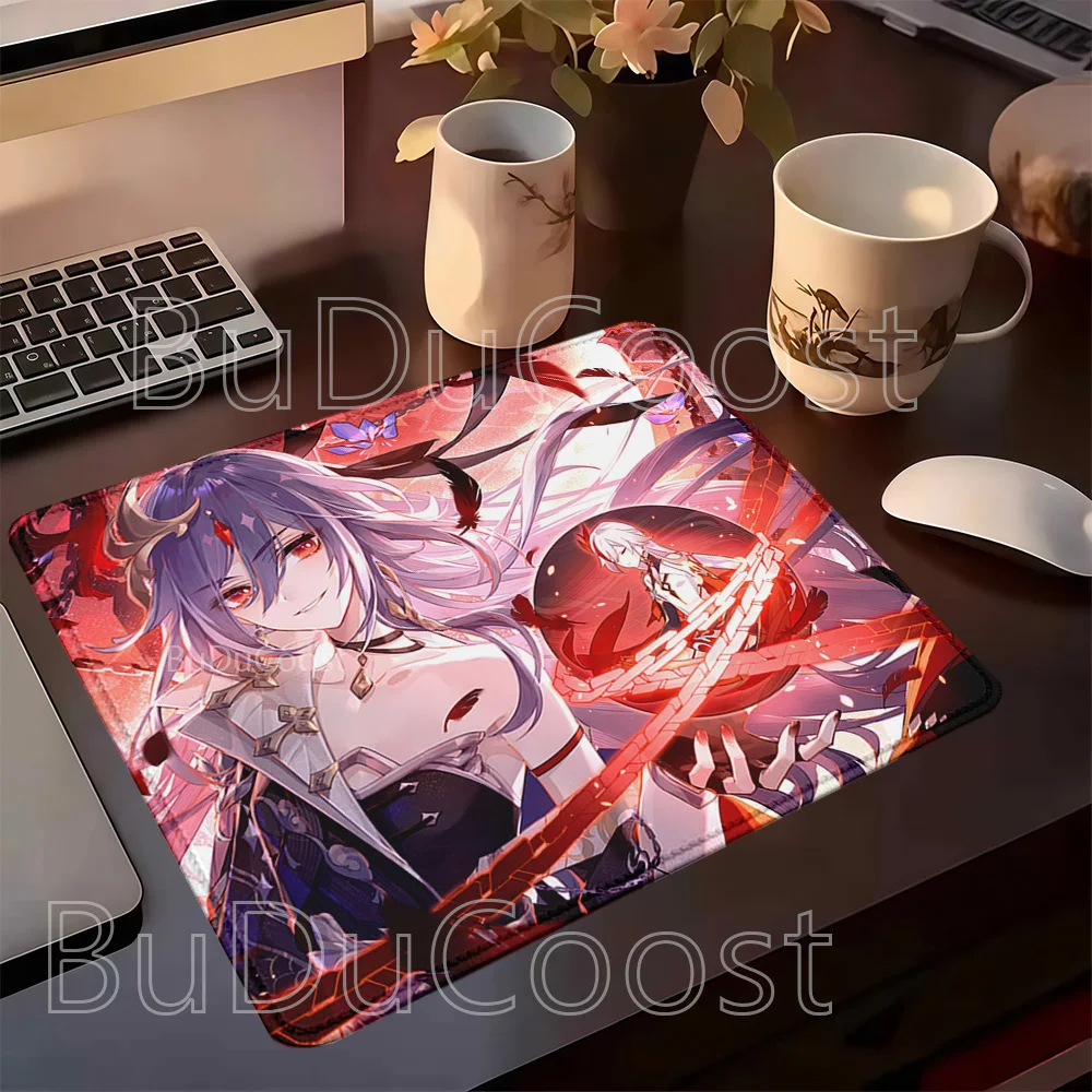 

HD printing Mouse Pad Small Size Honkai Impact 3 Elysia Kiana Bronya Mei Anime sexy girl Rubber Mousepad Game Keyboard Desk Mat