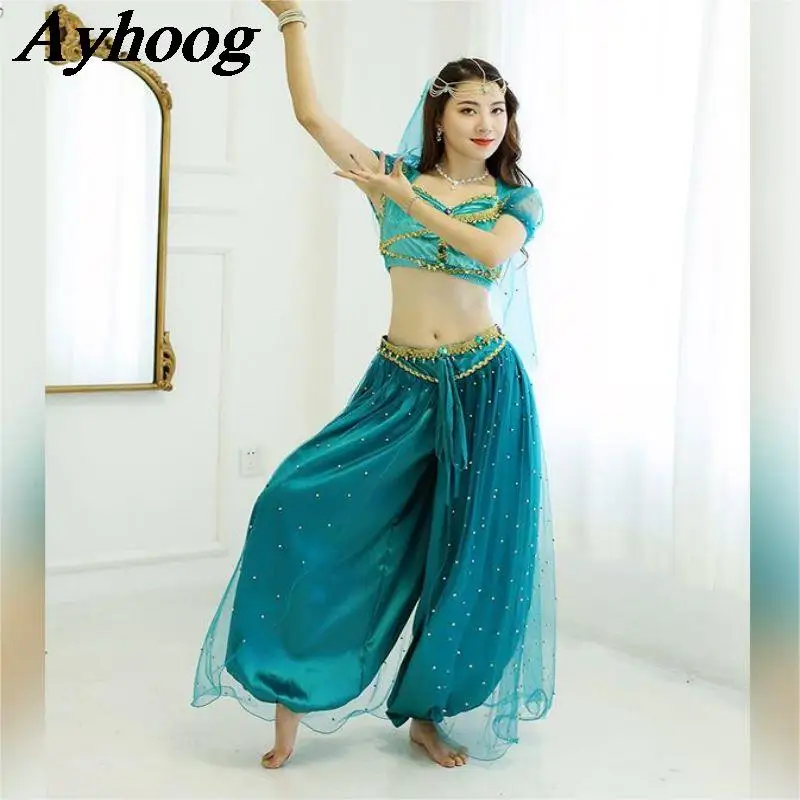 الكبار بوليوود الهندي ملابس الرقص النساء مهرجان الأميرة العربية الرقص الشرقي زي هالوين الياسمين الأميرة يتوهم الزي #3