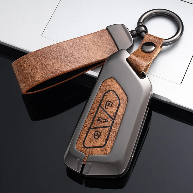 

Zinc Alloy Car Key Case for VW Volkseagen Golf 8 MK8 ID.3 ID.4 Cupra Skoda Octavia A8 SEAT Leon MK4 2020 2021 Formentor Tarraco