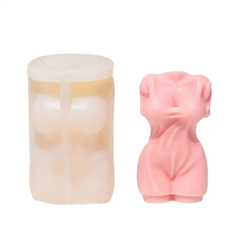 Female Body Candle Mold Female Body Molds Curvy Human Body Mold Unique Silicone Shapes For Candle Making 3D Creative Body Shape