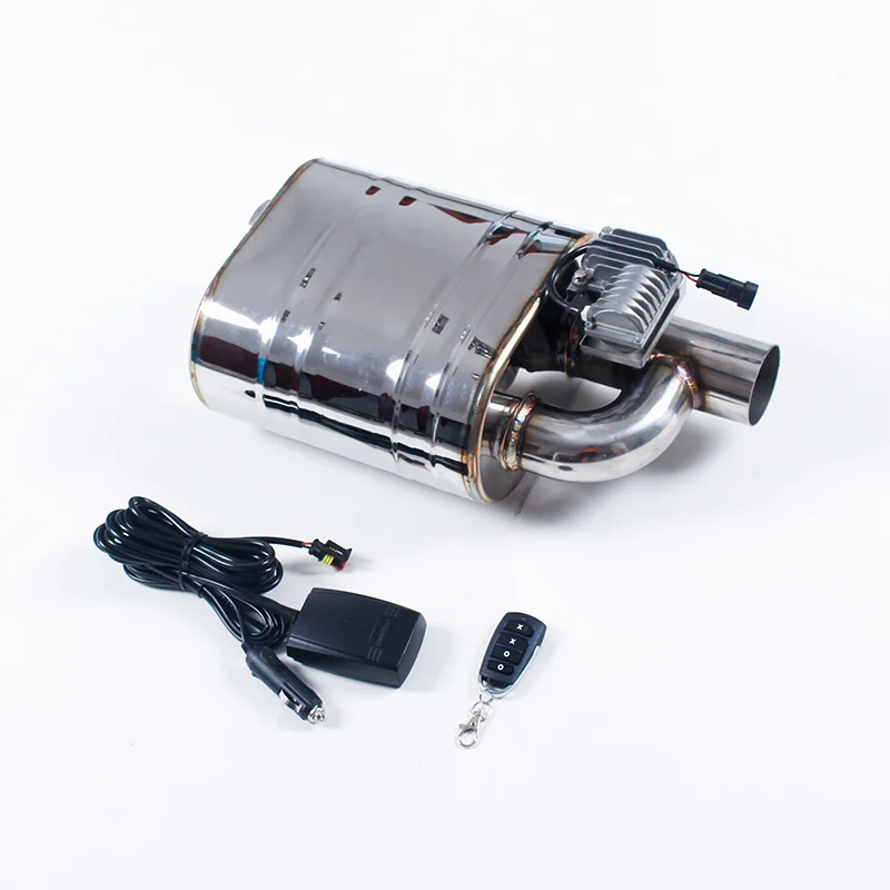 One in One out Electronic Valved Exhaust muffler with remote  for Racing car