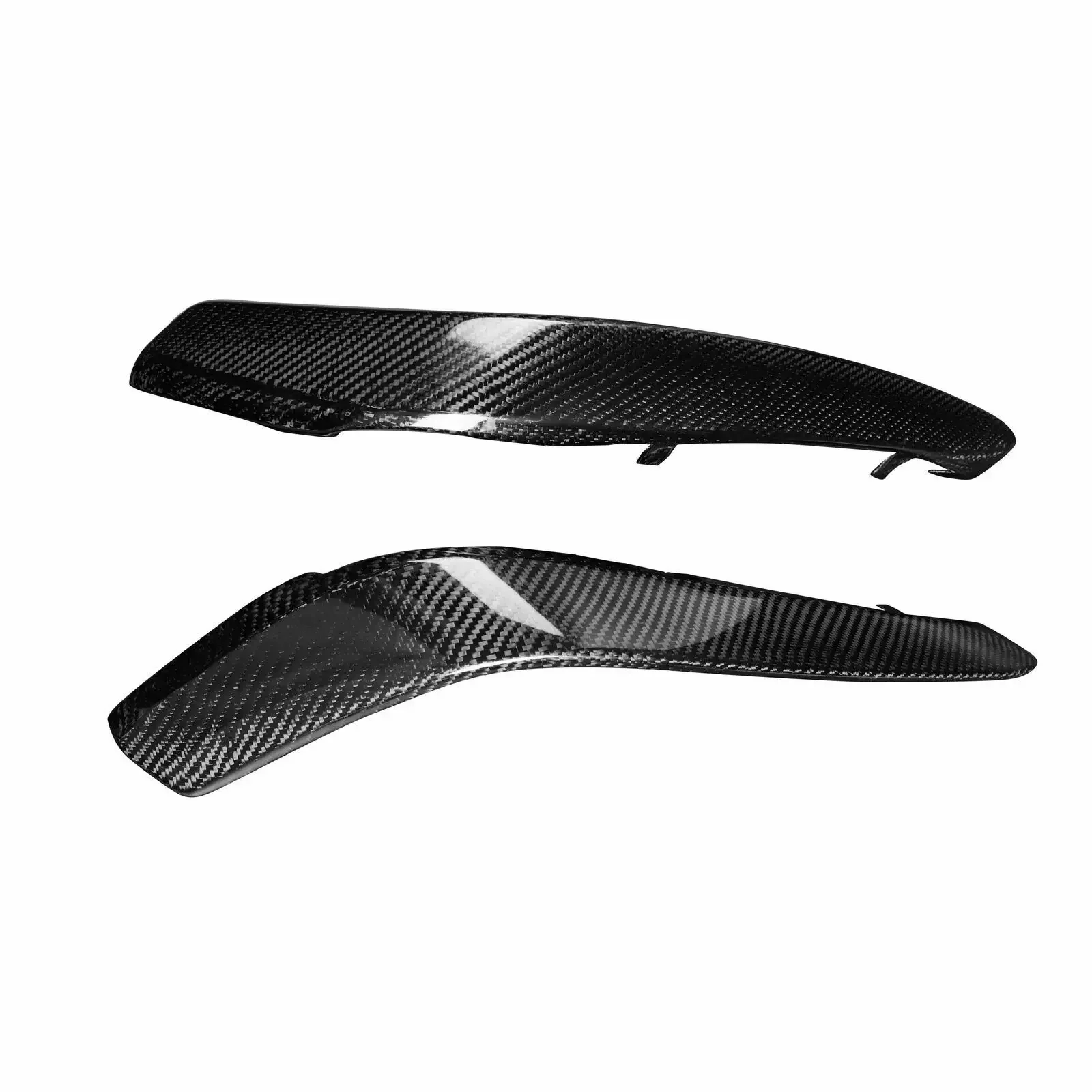 Front Fog Light Frame Spoiler Bumper Side Trim Carbon Fiber For Mercedes Benz W205 S205 C63 C63S AMG 2015-2021