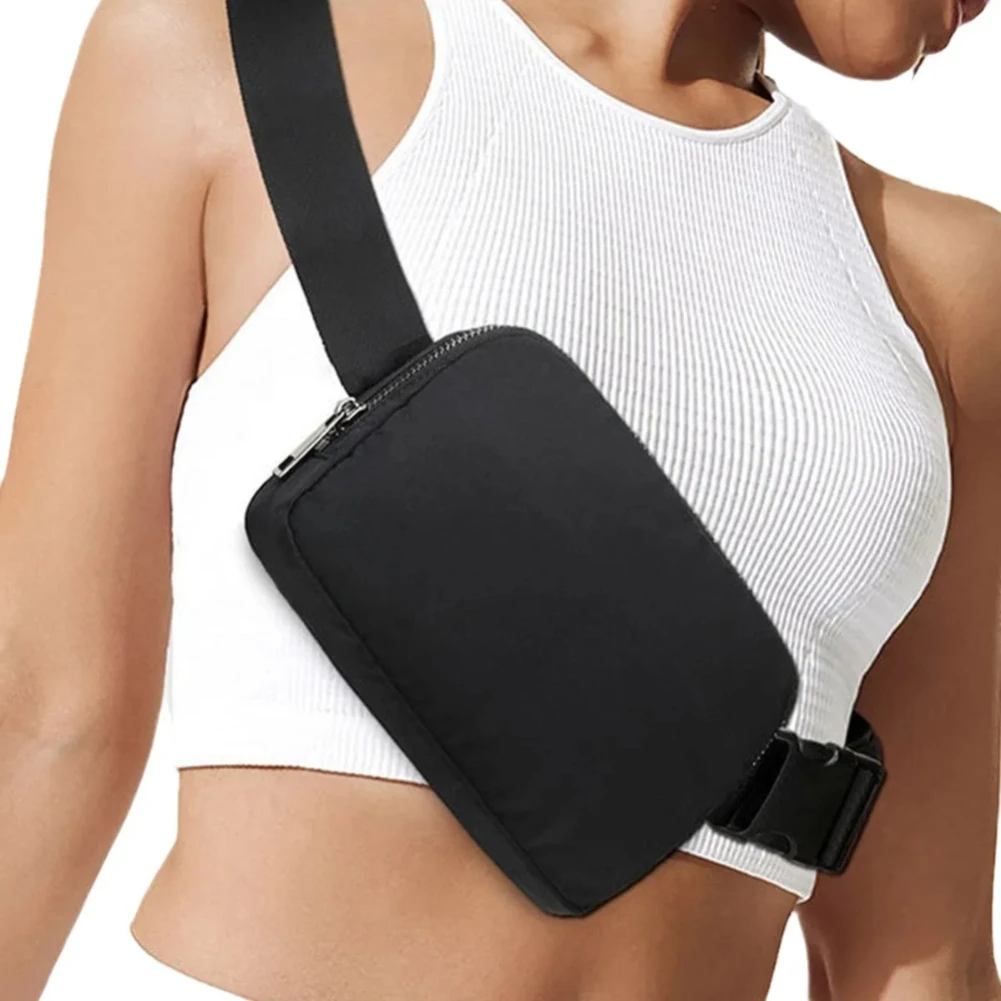 

Unisex Chest Bag Buckle Nylon Multifunctional Belt Bag, Sports Adjustable Shoulder Waist Bag