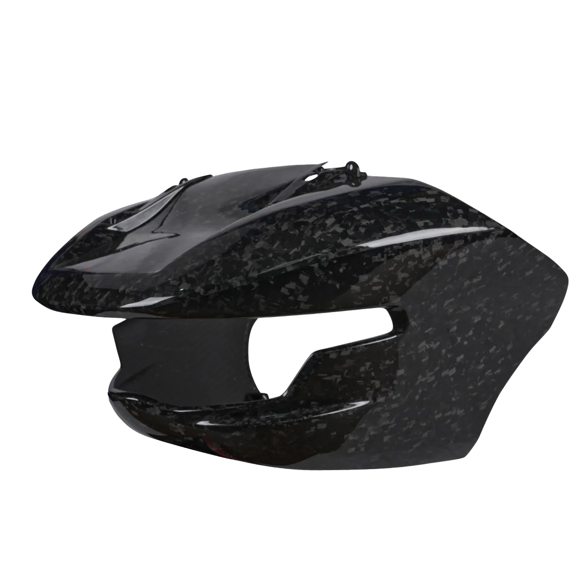Factory Supply Forged Glossy Carbon Fiber Cowl Spoiler Perfect Fit for 2024-2025 Touring Street Glide Road Glide Motorcycles