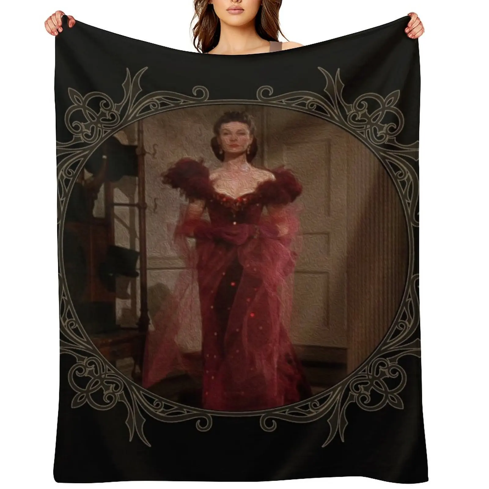 

Scarlett Red Dress Throw Blanket Nap Heavy Thermals For Travel manga Blankets