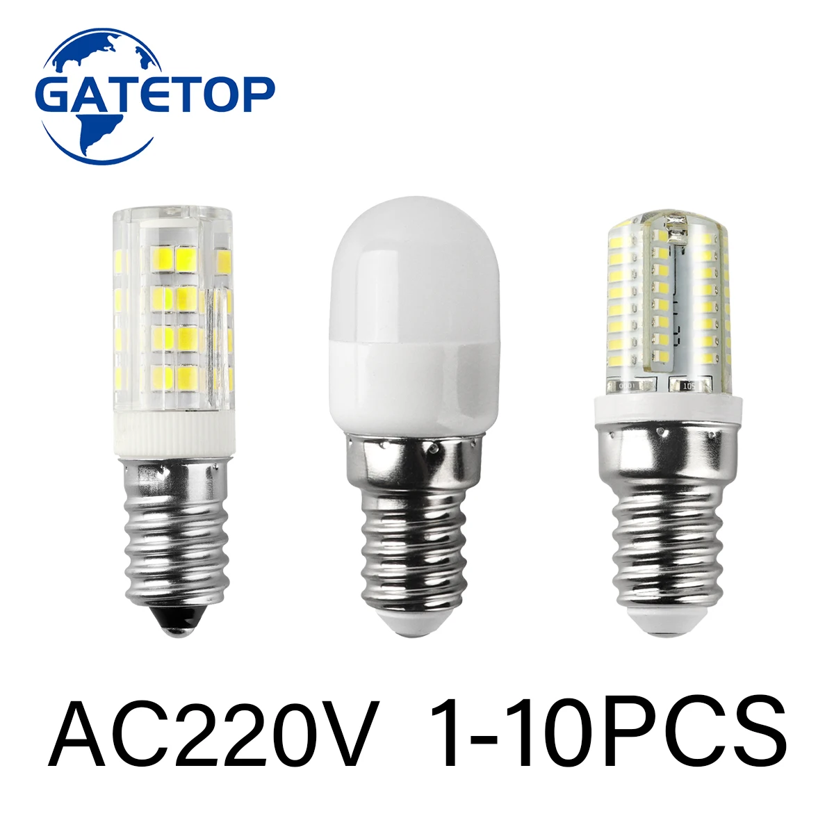 1-10Pcs LED Light Bulb E14 220V Refrigerator Bulbs Refrige Display Lamp Mini Night Lights High Brightness Home Decor Chandelier