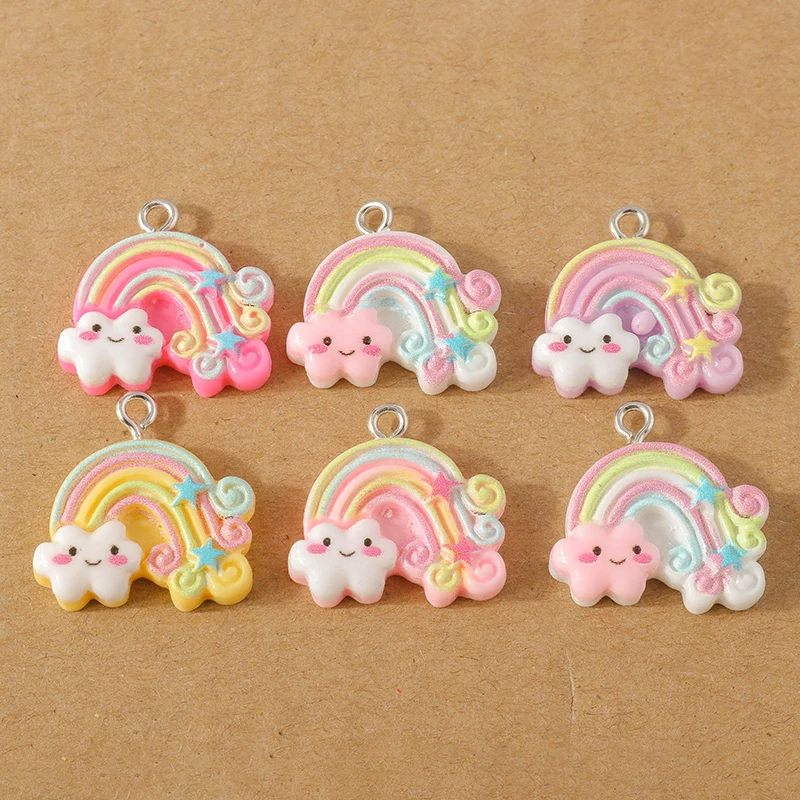 15 teile/los Mix Nette Harz Blume Charms für Die Herstellung Von Ohrringen Halskette Anhänger DIY Handgemachte kinder Schmuck Zubehör Erkenntnisse – Detail 31