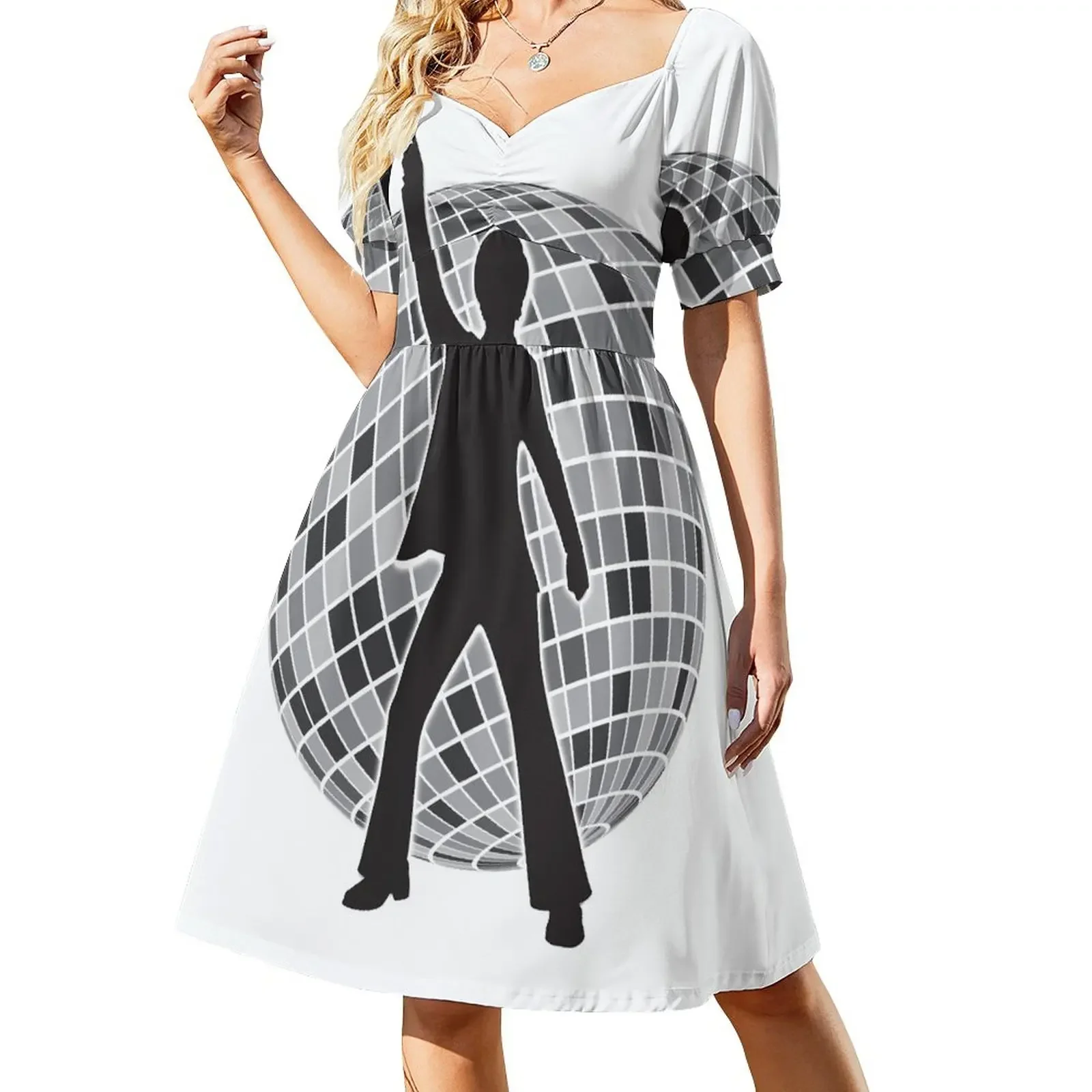 

Disco Short-Sleeved Dress party dresses women dress for women cute dress