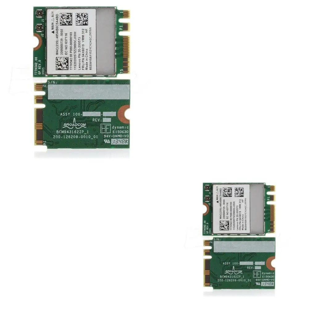 BCM943162ZP Half Mini PCIe PCI-express Wireless WIFI WLAN Bluetooth-compatible Card for ThinkPad E455, E555 M50-70