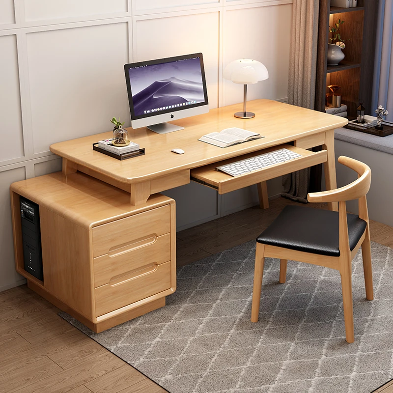 Mobile Office Room Desks Gaming Bedroom Sedentary White Computer Desk Drawer Equipment Mesas De Computador Furniture Home