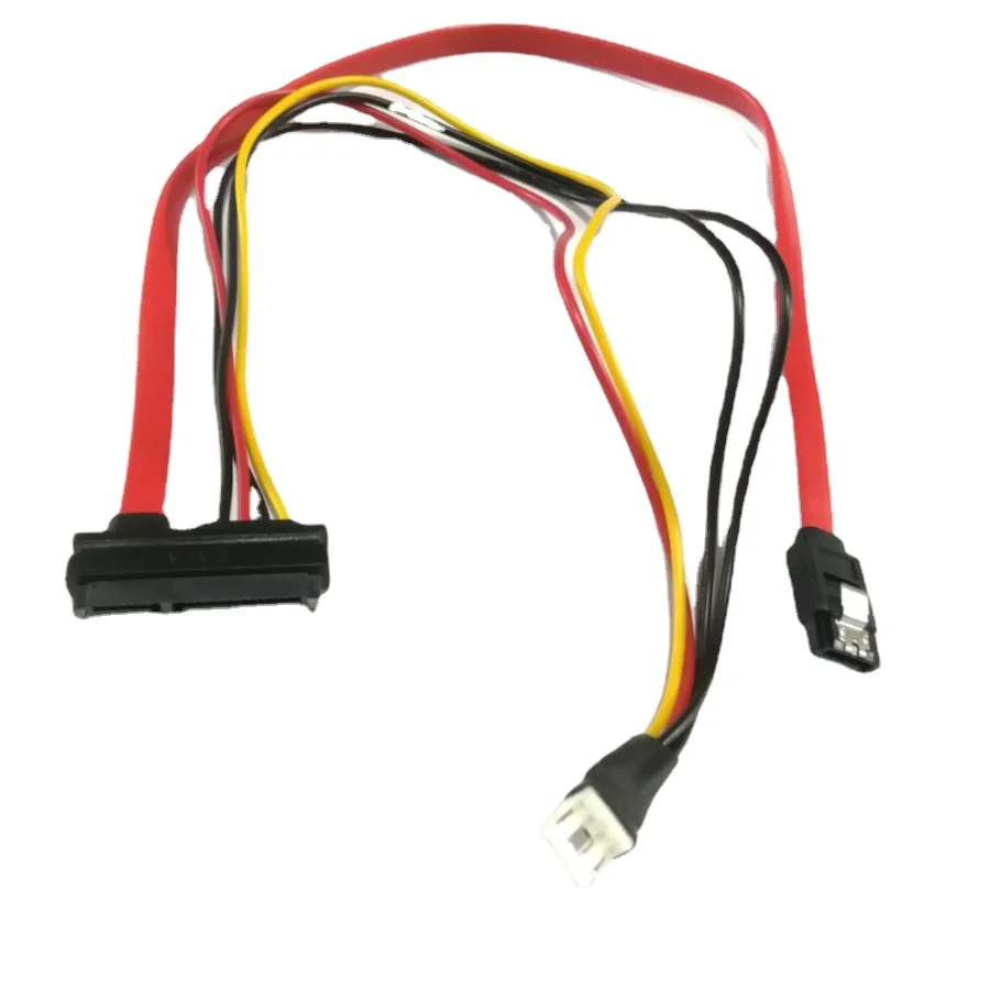 

7+15 Pin 22Pin 7Pin + 15Pin SATA Adapter to 4Pin Power Supply Splitter Extension Data Cable for Hard Drive PC DIY