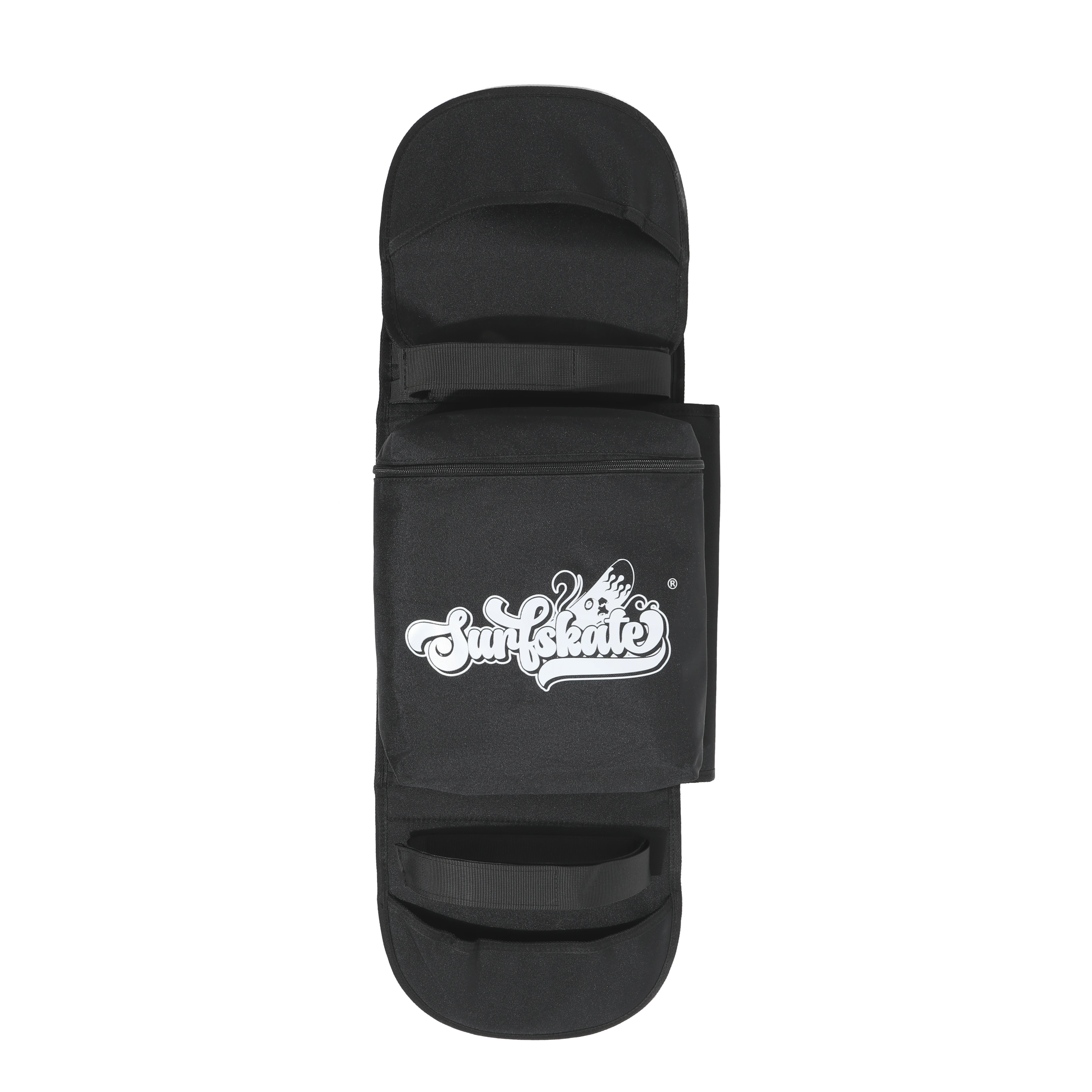 Durable Black Nylon Skateboard Bag - Waterproof, Hand Washable, Suitable Storage bag included, length adjustable