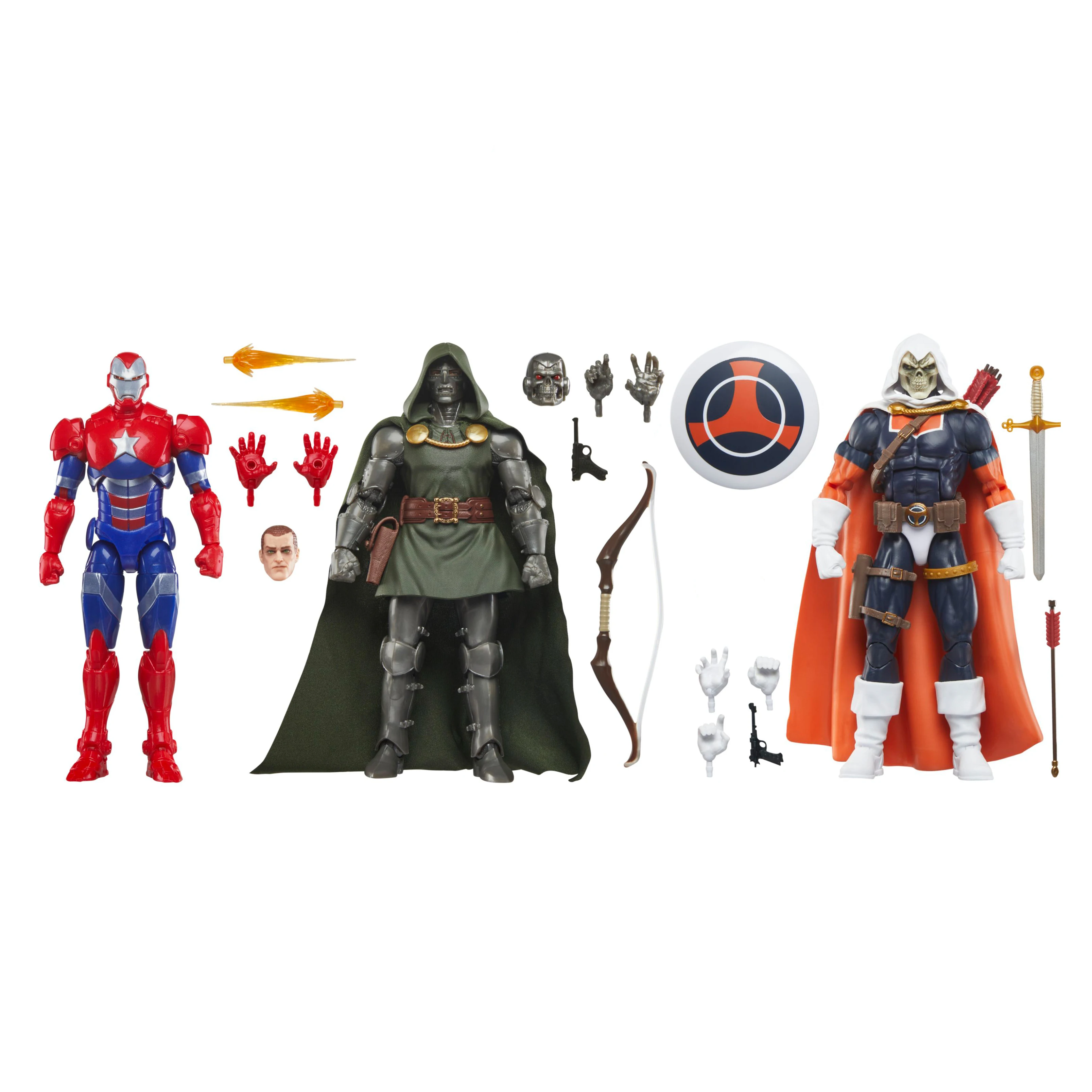 Marvel Legends 85th Anniversary Exclusive Taskmaster Iron Patroit Doctor Doom 3pack 6