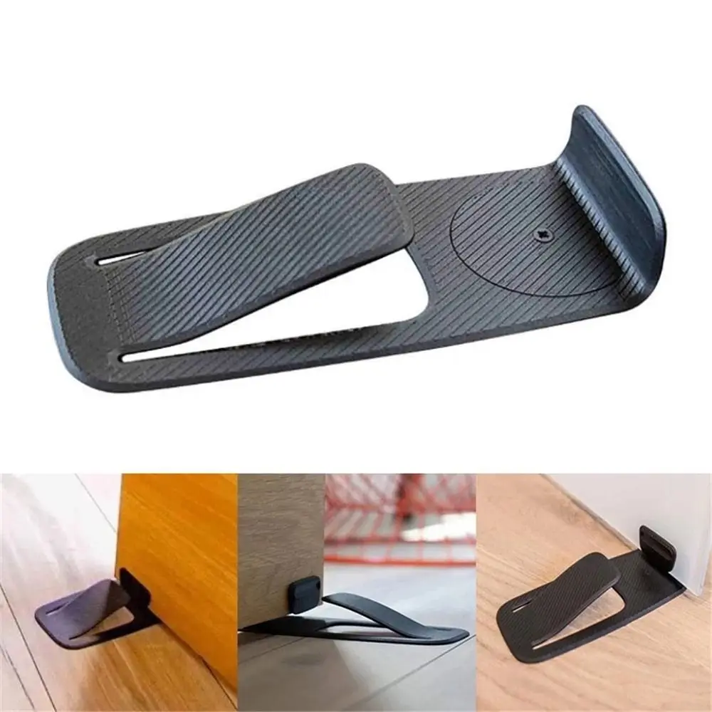 New PVC Door Stopper Safety Protector Free Pasting Floor Door Stopper Multifunctional Portable Door Wedge Holder Anywhere