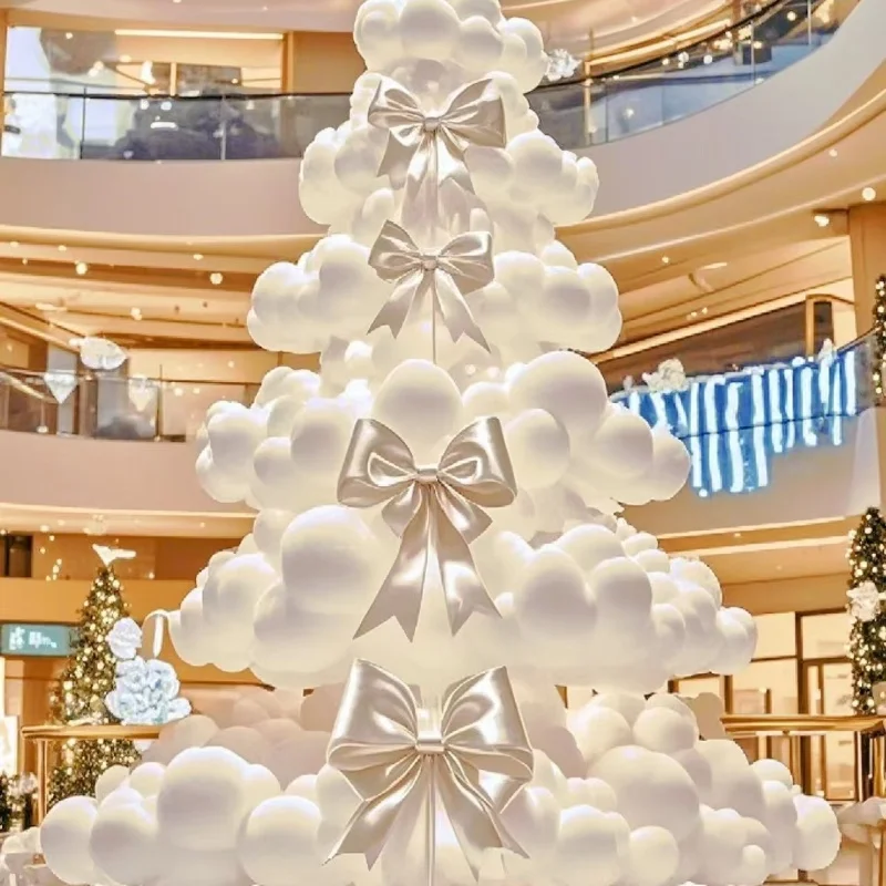 

he-2025 New Design Romantic Christmas Tree Decoration Large Square for Mall & Supermarket！