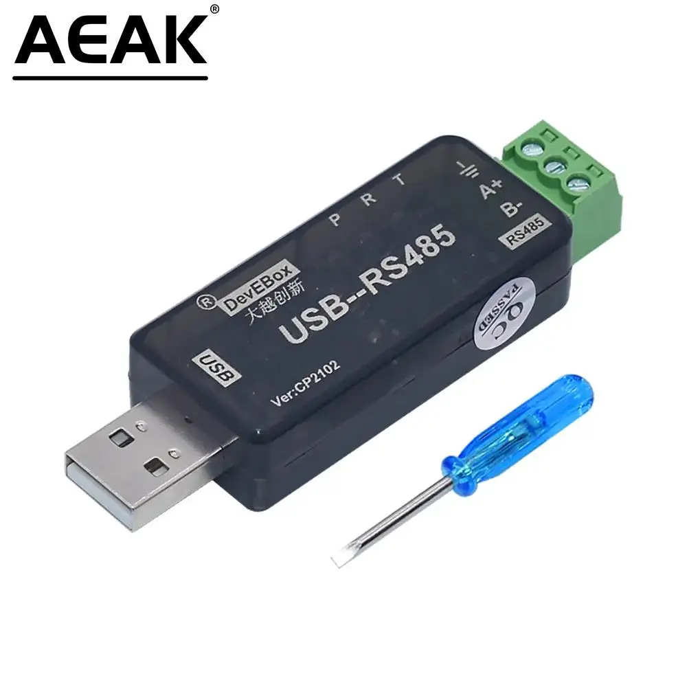 USB to RS485 serial port Industrial grade CH340 CP21021500VRms transmission distance up to 1200 meters tested under 9600bps AEAK