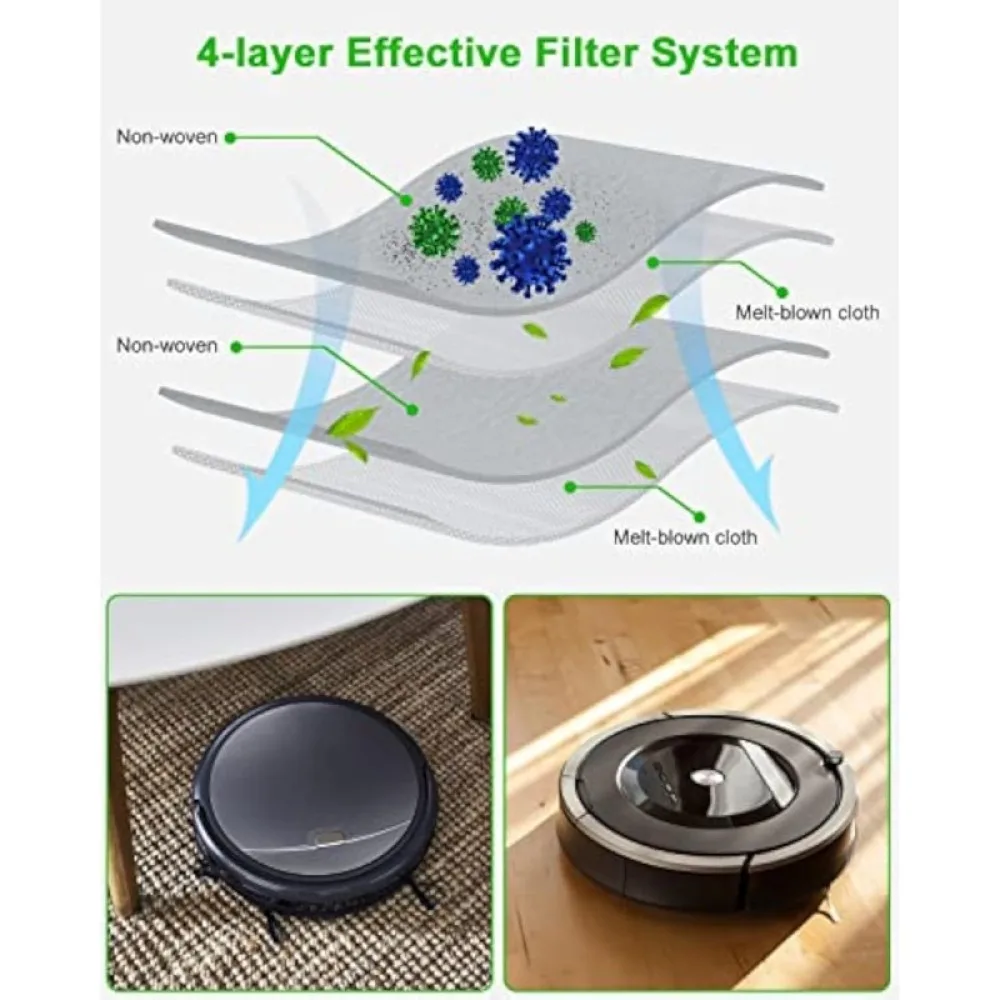 Replacement Vacuum Dust Bag For Irobot Roomba I7 I3 I4 I6 J7 E5 E6 S9 Plus Robot Sweeper Accessories Cleaning Filter Supplies