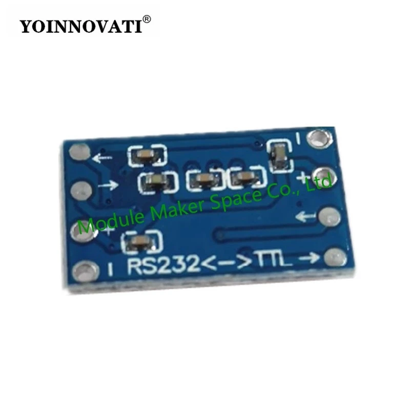 5PCS XD-26 MCU Mini MAX3232 RS232 to TTL Serial Port Level Converter Brush Module Connector MAX232 Flashing Board for Arduino