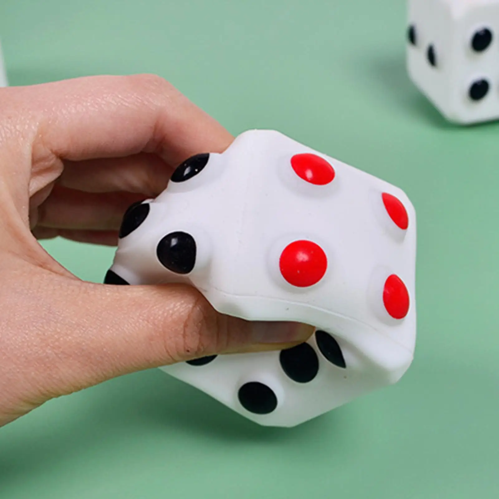 Gra w Kości Zabawki Sensoryczne Kości Bąbelkowe Zabawki Sensoryczne Silikonowe Pop Bubbles Kości 3D w Kształcie Kości do Ściskania Zabawki Antystresowe Zabawka do Uwalniania Odstresowania