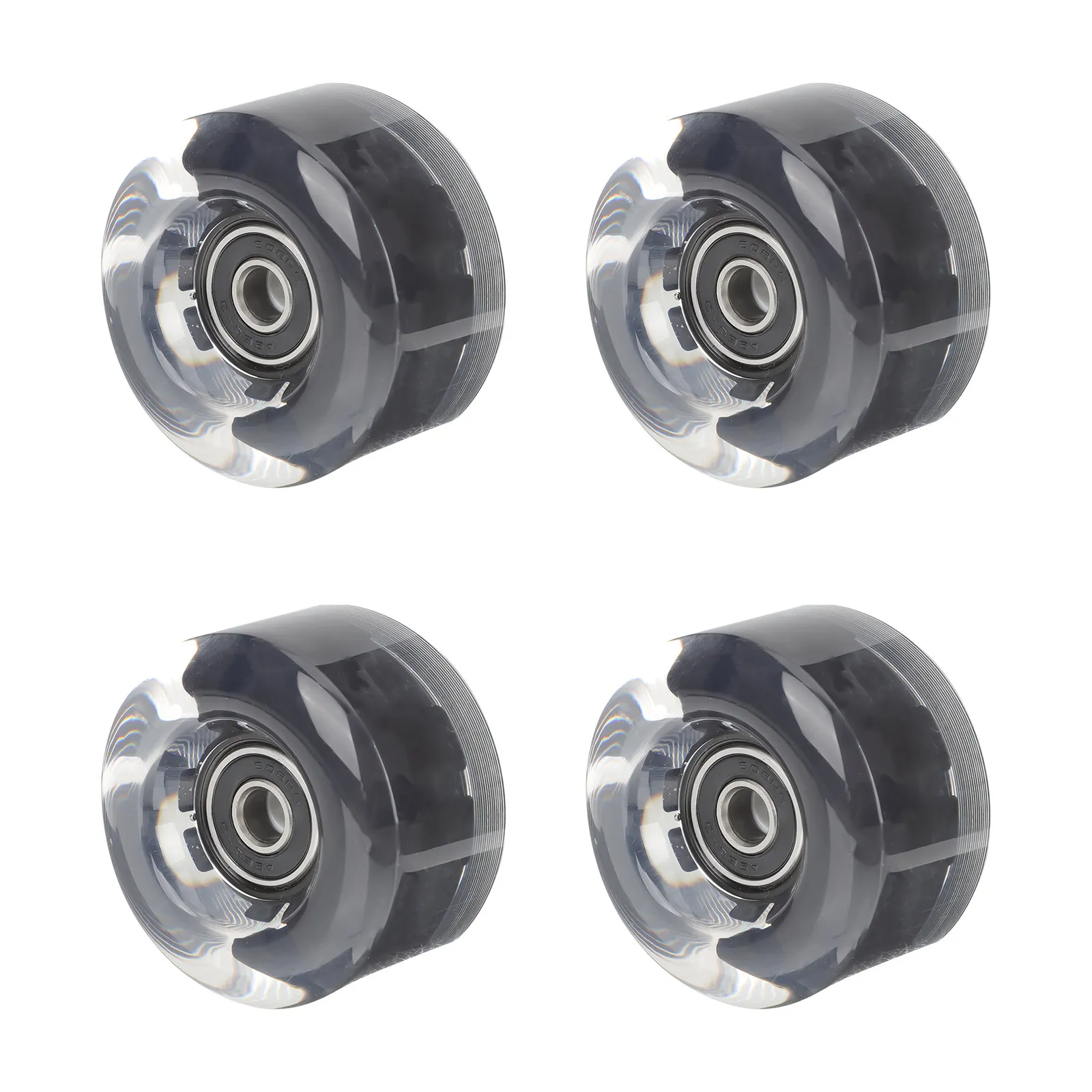 

1Set Flashing Skate Wheels for Roller Skates Double-Row Wear-Resistant PU Wheels Noiseless Smooth Rotation Glowing Wheel Skating
