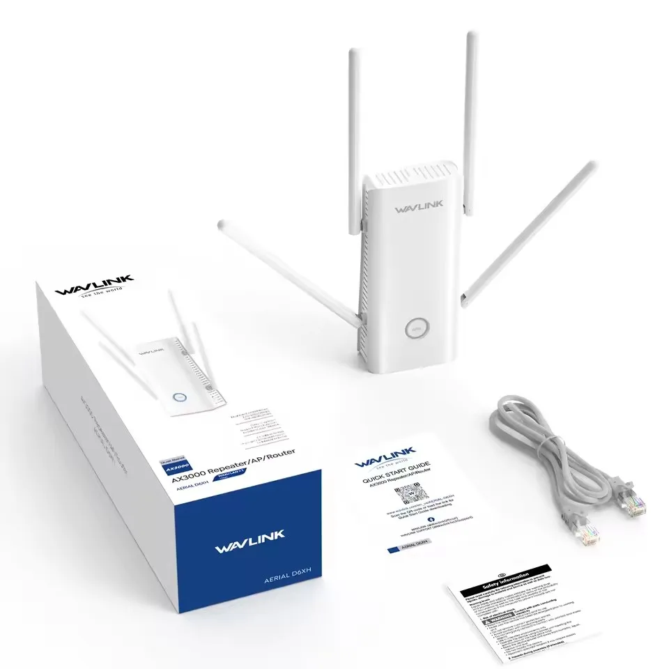 AVLINK AX3000 Dual Band WiFi6 Repeater/AP/Router 2025 Penguat Sinyal Wi-Fi Baru 160MHz Bandwidth 4 Antena wifi extenders