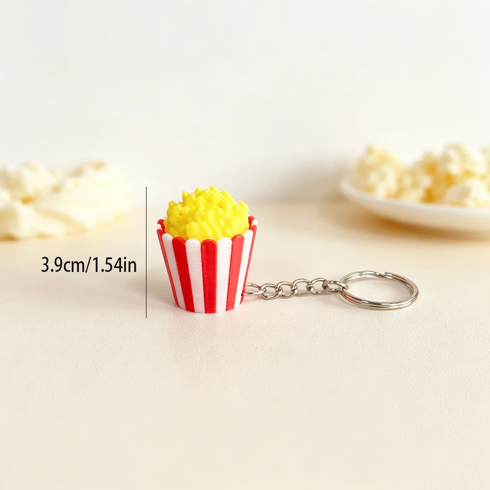 Clickable Popcorn 3d Printing Stress Relief Button Backpack Accessories Car Parts Keychain
