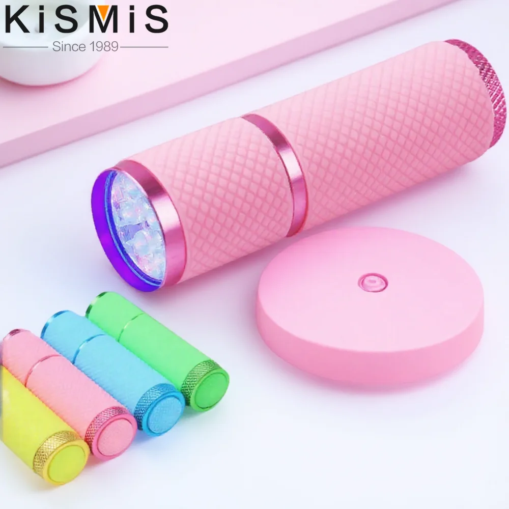 مجموعة أدوات الأظافر المحمولة المصنوعة من السيليكون، مصباح تجفيف الأظافر LED، مصباح صغير للأشعة فوق البنفسجية، أساسيات صالون الأظافر، تصميم مدمج متين