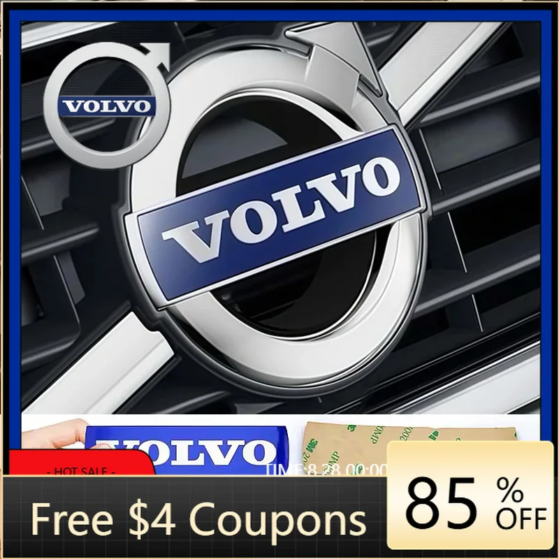 

Наклейки-эмблемы/значки для решетки радиатора и подушки безопасности руля (металлические) для Volvo XC60, XC90, S60L, 2026 год ﻿ S80L S60